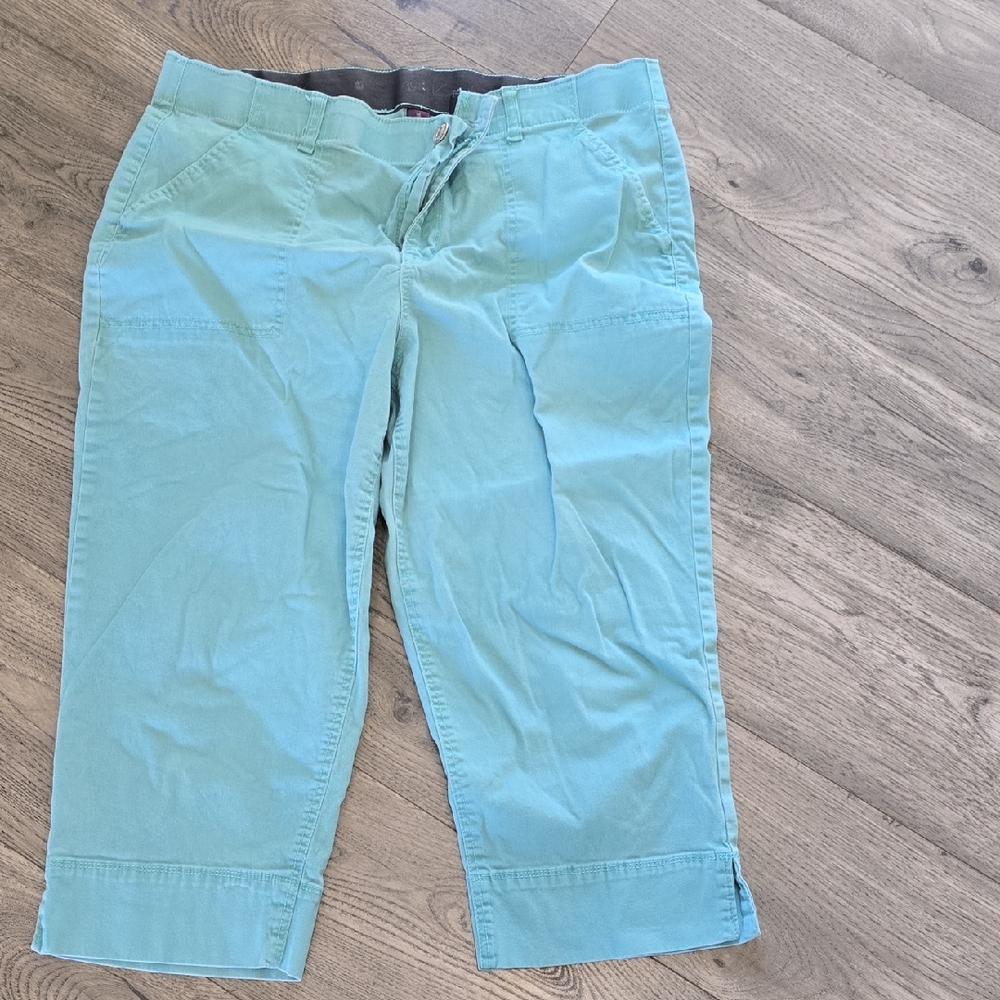 Gloria Vanderbilt Light Blue Capris